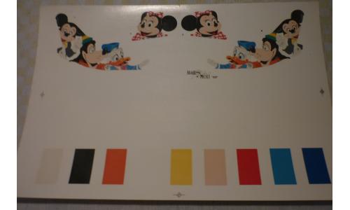 Decalque Avi�o Faixas e Disney